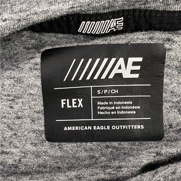 AE Flex Gray with Green/Yellow Zipper Athletic Zip Hoodie Men's size small - Picture 6 of 16